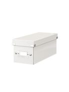 CD tároló doboz, lakkfényű, LEITZ "Click&Store", fehér (E60410001)