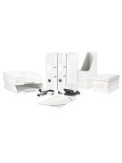 CD tároló doboz, lakkfényű, LEITZ "Click&Store", fehér (E60410001)