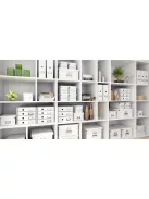 Irattároló doboz, A5, lakkfényű, LEITZ "Click&Store", fehér (E60430001)
