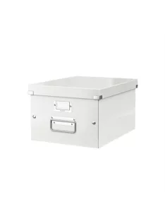   Irattároló doboz, A4, lakkfényű, LEITZ "Click&Store", fehér (E60440001)