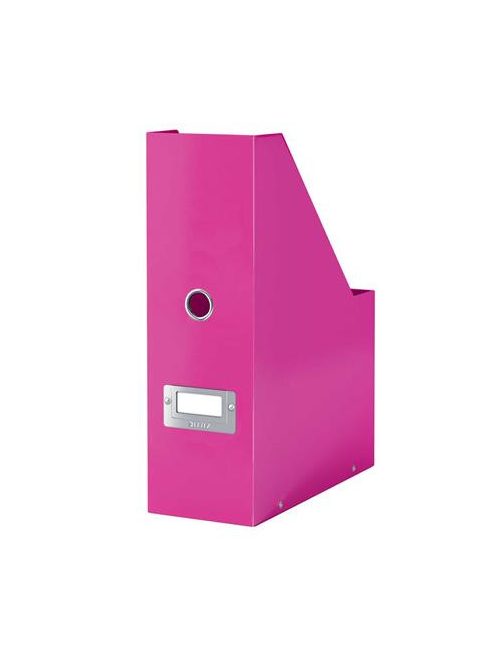 Iratpapucs, PP/karton, 95 mm, LEITZ "Click&Store", rózsaszín (E60470023)