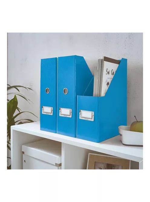 Iratpapucs, PP/karton, 95 mm, LEITZ "Click&Store", kék (E60470036)