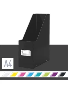   Iratpapucs, PP/karton, 95 mm, LEITZ "Click&Store", fekete (E60470095)