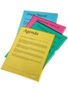 Genotherm, "L", A4, 105 mikron, narancsos felület, ESSELTE "Standard", piros (E60833)