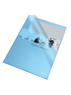   Genotherm, "L", A4, 105 mikron, narancsos felület, ESSELTE "Standard", kék (E60834)