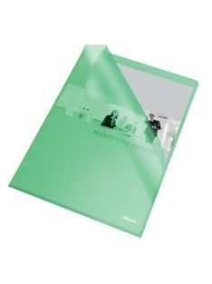   Genotherm, "L", A4, 105 mikron, narancsos felület, ESSELTE "Standard", zöld (E60835)