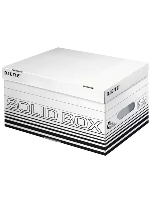 Archiválódoboz, S méret, LEITZ "Solid", fehér (E61170001)