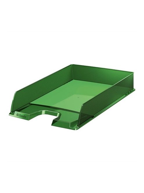 Irattálca, műanyag, ESSELTE "Europost", áttetsző zöld (E623597)