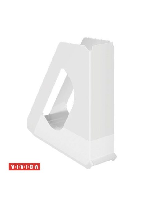 Iratpapucs, műanyag, 68 mm, ESSELTE "Europost", Vivida fehér (E623702)