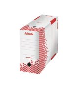 Archiválódoboz, A4, 150 mm, újrahasznosított karton, ESSELTE "Speedbox", fehér (E623909)