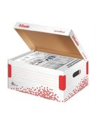 Archiválókonténer, S méret, újrahasznosított karton, ESSELTE "Speedbox", fehér (E623911)