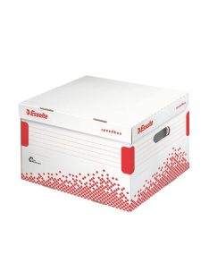   Archiválókonténer, L méret, újrahasznosított karton, ESSELTE "Speedbox", fehér (E623913)