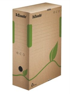   Archiválódoboz, A4, 100 mm, újrahasznosított karton, ESSELTE "Eco", barna (E623917)