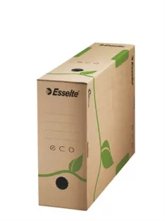   Archiválódoboz, A4, 100 mm, újrahasznosított karton, ESSELTE "Eco", barna (E623917)