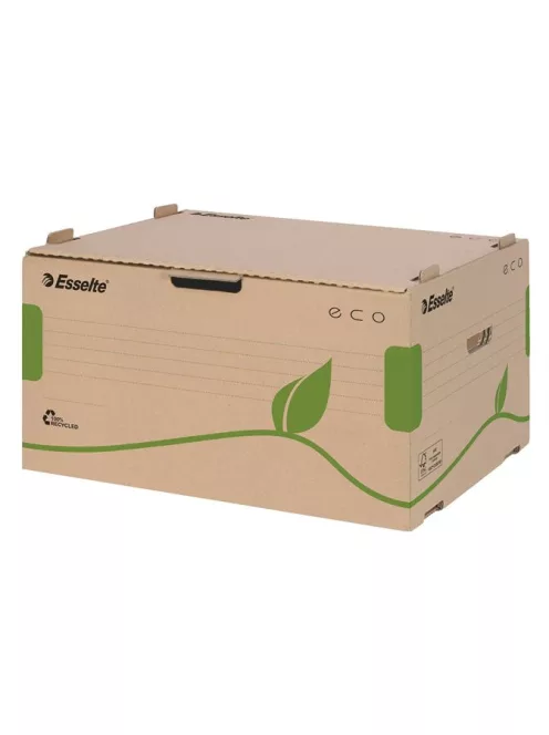 Archiválókonténer, újrahasznosított karton, előre nyíló, ESSELTE "Eco", barna (E623919)