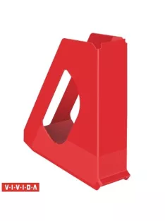   Iratpapucs, műanyag, 68 mm, ESSELTE "Europost", Vivida piros (E623935)