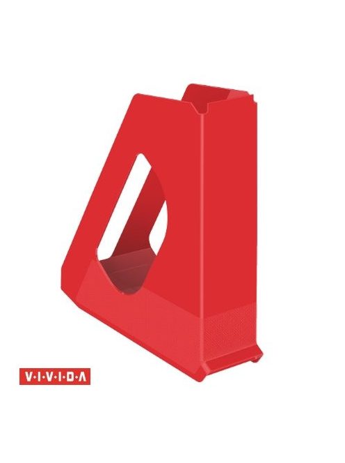 Iratpapucs, műanyag, 68 mm, ESSELTE "Europost", Vivida piros (E623935)