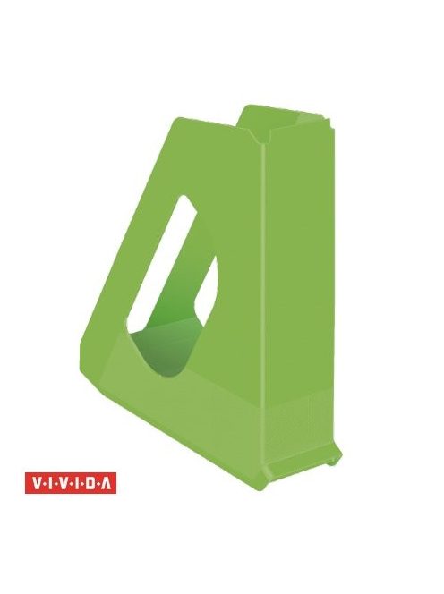 Iratpapucs, műanyag, 68 mm, ESSELTE "Europost", Vivida zöld (E623938)