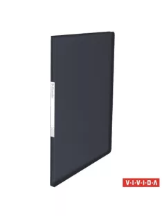   Bemutatómappa, 20 zsebes, A4, ESSELTE "Vivida", fekete (E623992)