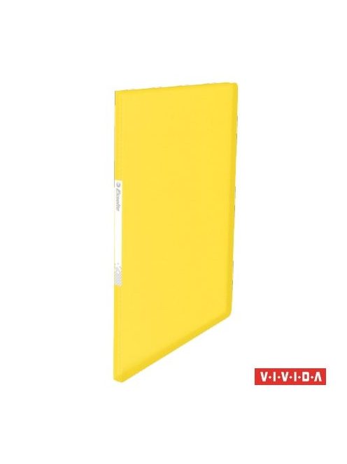 Bemutatómappa, 20 zsebes, A4, ESSELTE "Vivida", sárga (E623995)