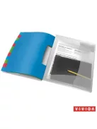 Előrendező, A4, 12 részes, műanyag, ESSELTE "Vivida", áttetsző (E624030)