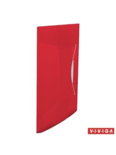   Gumis mappa, 15 mm, PP, A4, ESSELTE "Vivida", piros (E624042)