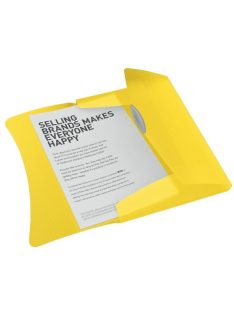   Gumis mappa, 15 mm, PP, A4, ESSELTE "Vivida", sárga (E624045)