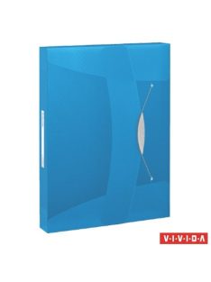   Gumis mappa, 40 mm, PP, A4, ESSELTE "Vivida Jumbo", Vivida kék (E624047)