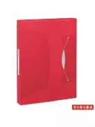 Gumis mappa, 40 mm, PP, A4, ESSELTE "Vivida Jumbo", Vivida piros (E624048)