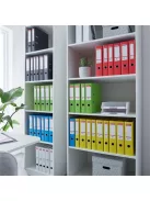 Iratrendező, 50 mm, A4, PP, élvédő sínnel, ESSELTE "Standard", Vivida kék (E624071)