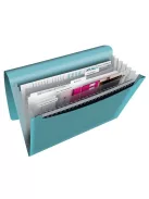 Harmonikamappa, A4, PP, 6 rekeszes, ESSELTE "Colour'Breeze", kék (E626252)