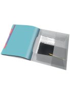 Előrendező, A4, 6 részes, műanyag, ESSELTE "Colour’Breeze", áttetsző (E626255)