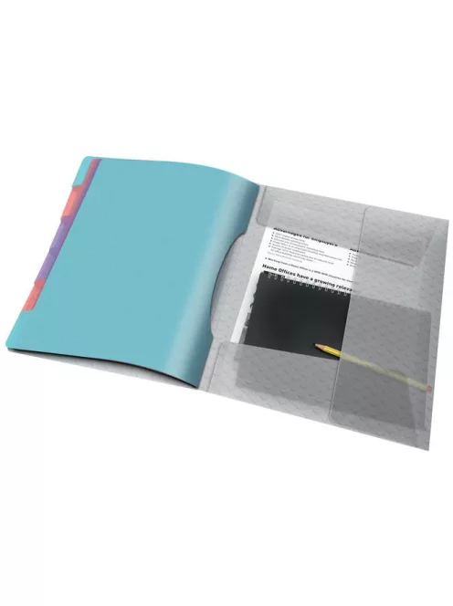 Előrendező, A4, 6 részes, műanyag, ESSELTE "Colour’Breeze", áttetsző (E626255)