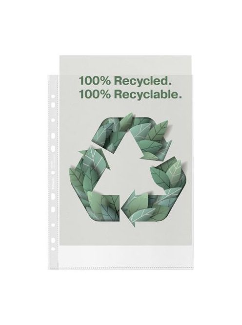 Genotherm, lefűzhető, A4, 70 mikron, narancsos felület, ESSELTE "Recycled" (E627493)