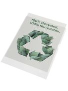 Genotherm, "L", A4, 100 mikron, narancsos felület, ESSELTE "Recycled" (E627496)