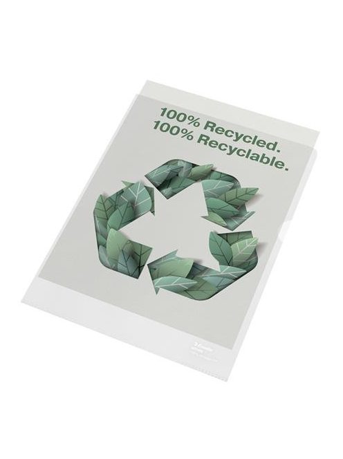 Genotherm, "L", A4, 100 mikron, narancsos felület, ESSELTE "Recycled" (E627496)