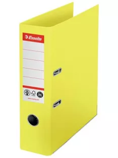   Iratrendező, 75 mm, A4, Co2-semleges, élvédő sínnel, ESSELTE "No.1", sárga (E627566)