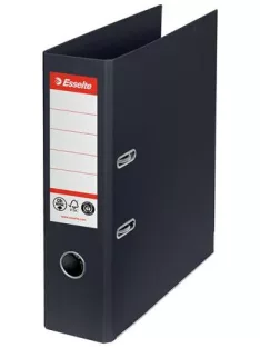   Iratrendező, 75 mm, A4, Co2-semleges, élvédő sínnel, ESSELTE "No.1", fekete (E627569)