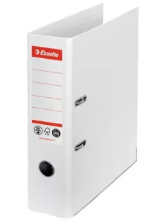   Iratrendező, 75 mm, A4, Co2-semleges, élvédő sínnel, ESSELTE "No.1", fehér (E627570)
