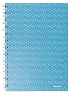   Spirálfüzet, A5, vonalas, 80 lap, ESSELTE  "Colour'Breeze", kék (E628471)