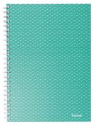 Spirálfüzet, A5, vonalas, 80 lap, ESSELTE  "Colour'Breeze", zöld (E628472)