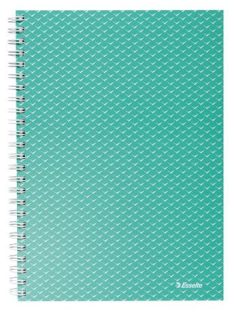   Spirálfüzet, A5, vonalas, 80 lap, ESSELTE  "Colour'Breeze", zöld (E628472)