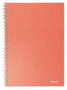 Spirálfüzet, A5, vonalas, 80 lap, ESSELTE  "Colour'Breeze", korall (E628473)