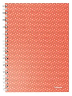   Spirálfüzet, A5, vonalas, 80 lap, ESSELTE  "Colour'Breeze", korall (E628473)