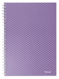   Spirálfüzet, A5, vonalas, 80 lap, ESSELTE  "Colour'Breeze", levendula (E628474)