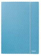 Gumis mappa, karton, A4, ESSELTE "Colour'Breeze", kék (E628492)