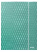 Gumis mappa, karton, A4, ESSELTE "Colour'Breeze", zöld (E628493)