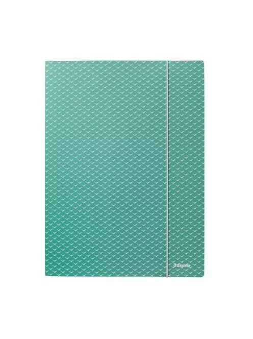 Gumis mappa, karton, A4, ESSELTE "Colour'Breeze", zöld (E628493)