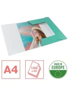 Gumis mappa, karton, A4, ESSELTE "Colour'Breeze", zöld (E628493)