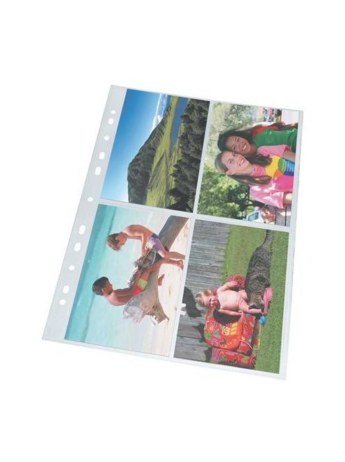 Genotherm, lefűzhető, A4, 80 mikron, víztiszta felület, fényképtartó, ESSELTE (E78001)